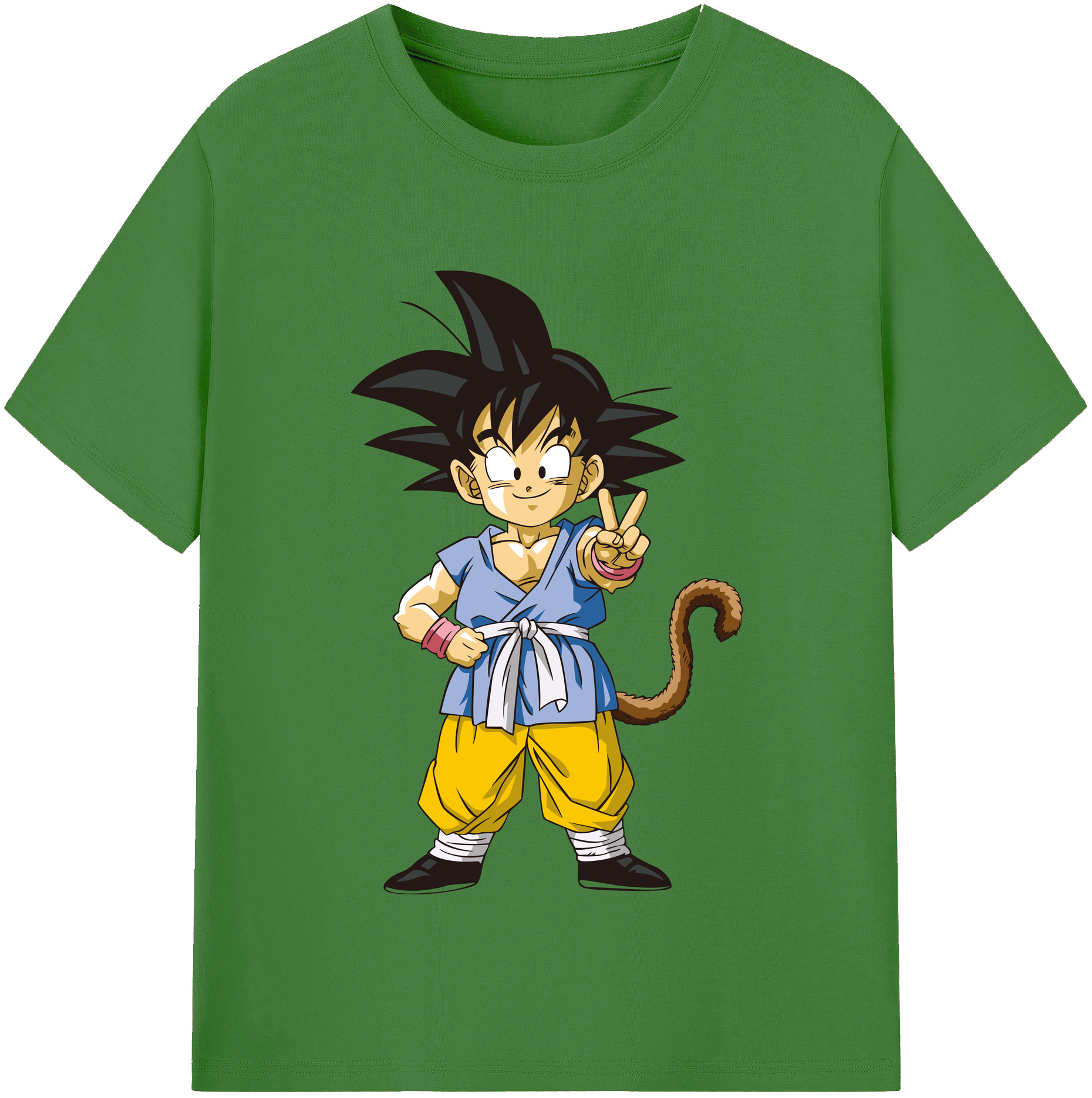 （画像用） ドラゴンボール 孫悟空（そん ごくう）Son Goku カカロット DRAGON BALL Kakarotto レディースカジュアルプリントTシャツ（綿100％）